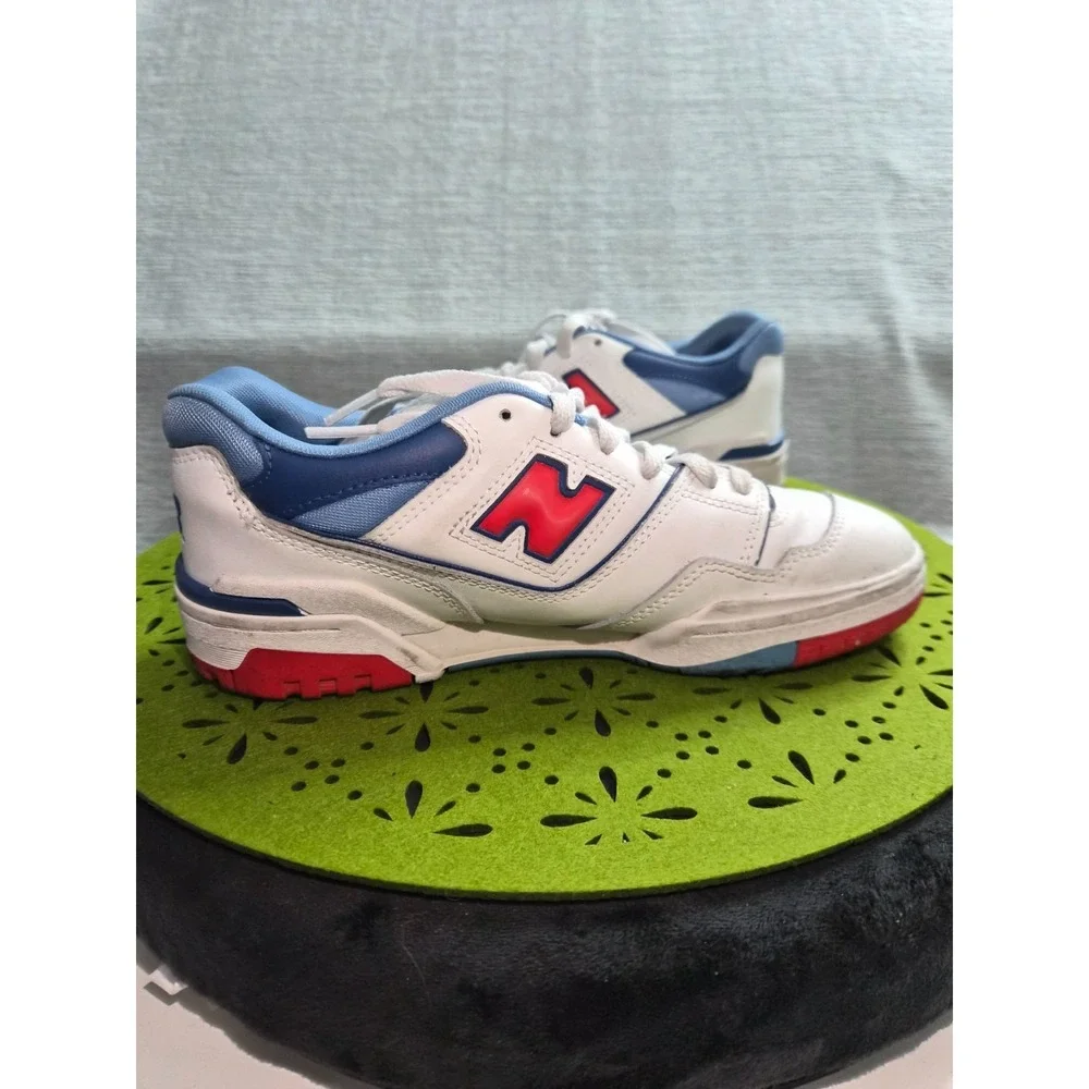 New Balance 550 GSB550CH Boys US 6 M Athletic Shoes White Atlantic Blue Sneakers